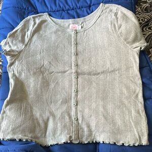 Wonder Nation kids blouse - size XL (14-16)- mint green